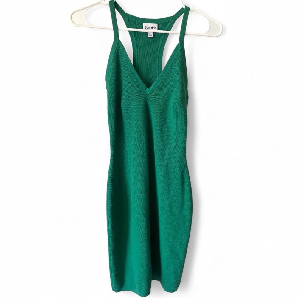 Aritzia Sun-Deh Brooks Sweater Dress in Green